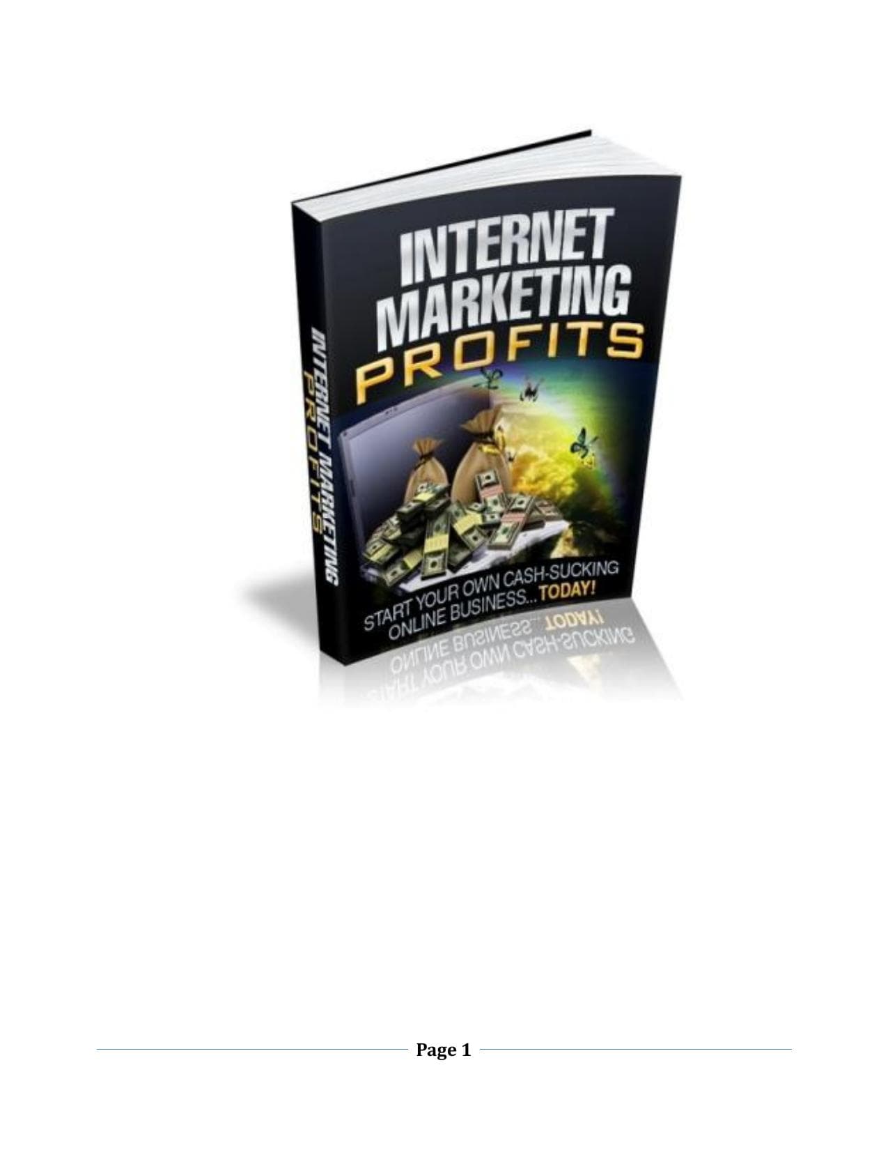 Cover of Internet Marketing Profits